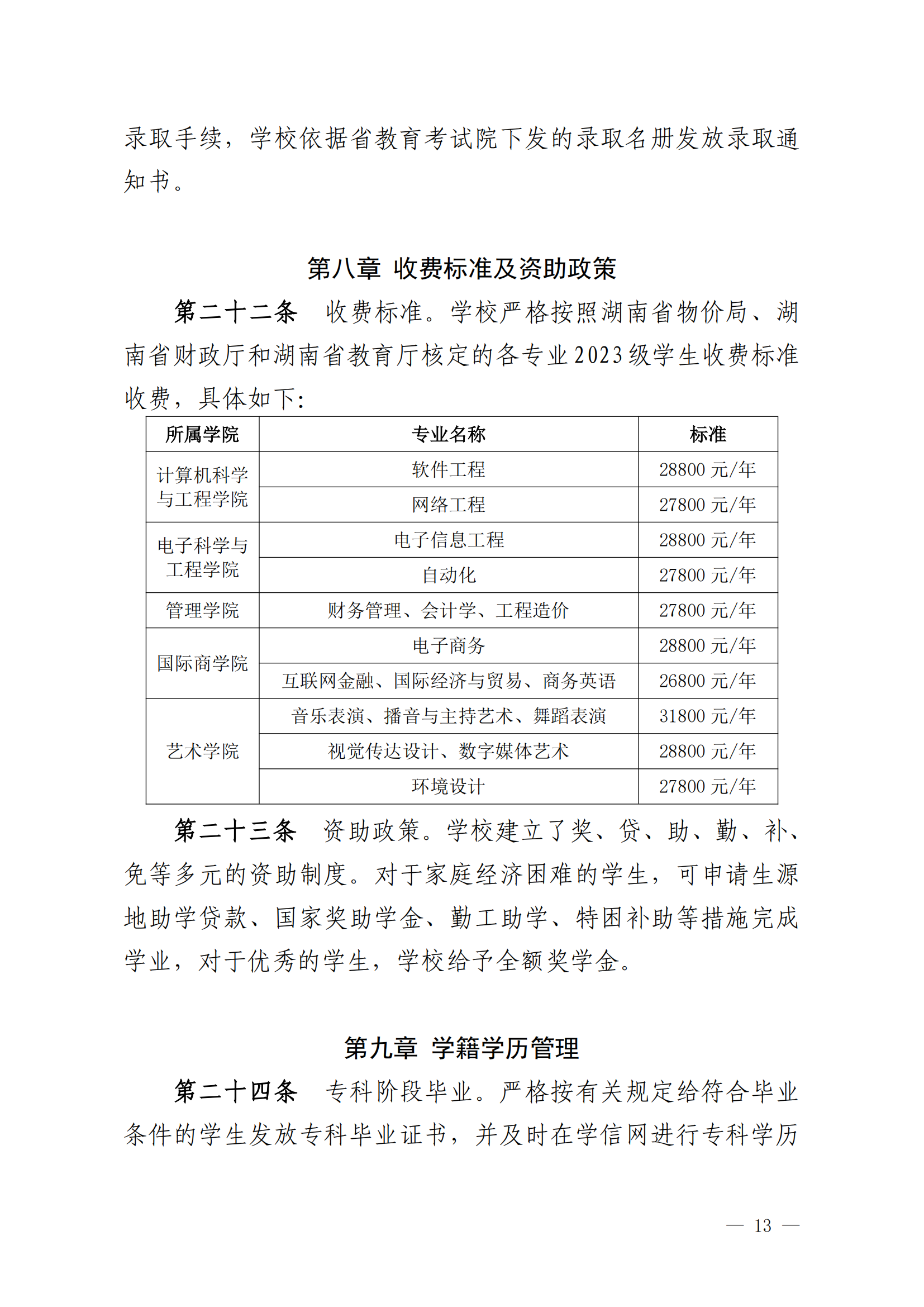 2025年湖南信息學院專升本招生簡章